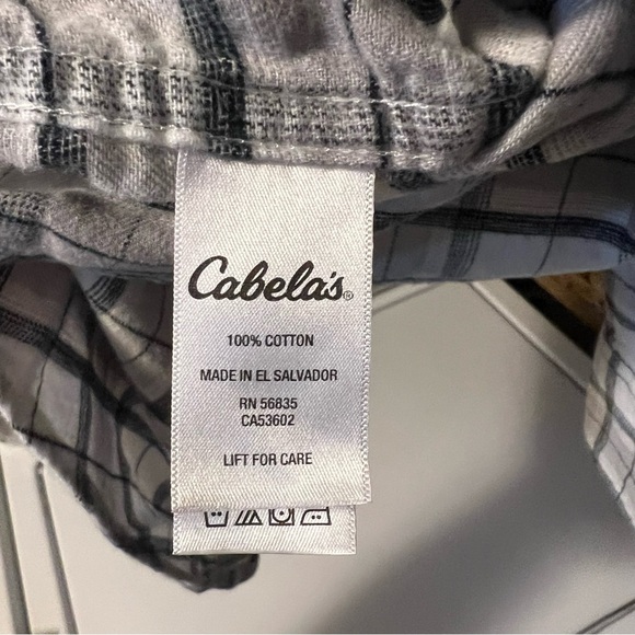 Cabela’s Grey Flannel Button Down Shirt L - Picture 3 of 7